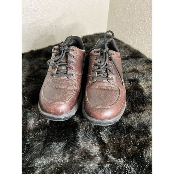 Dunham Brown Lace Up Leather Shoes 8.5 8.5ee - Picture 1 of 5